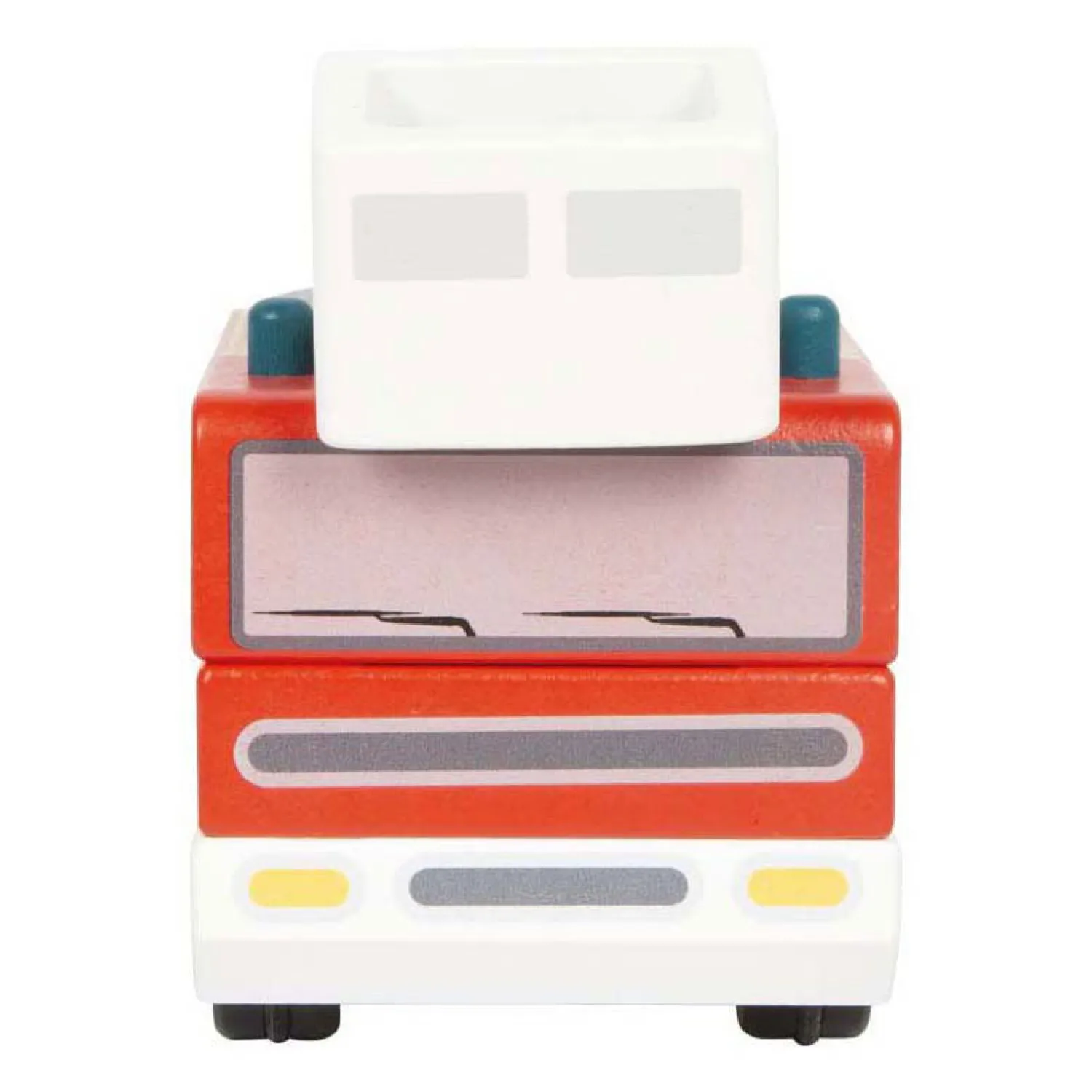 Small Foot - Houten Brandweerwagen met Roterende Ladder Hot