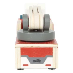 Small Foot - Houten Brandweerwagen met Roterende Ladder Hot