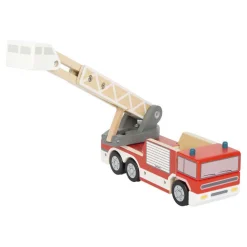Small Foot - Houten Brandweerwagen met Roterende Ladder Hot
