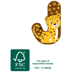 - Houten Dieren Kinderletter - J>Small Foot New