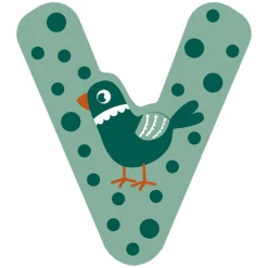 - Houten Dieren Kinderletter - V>Small Foot New