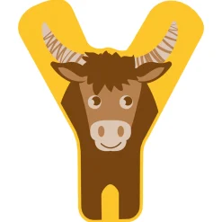 Small Foot - Houten Dieren Kinderletter - Y New