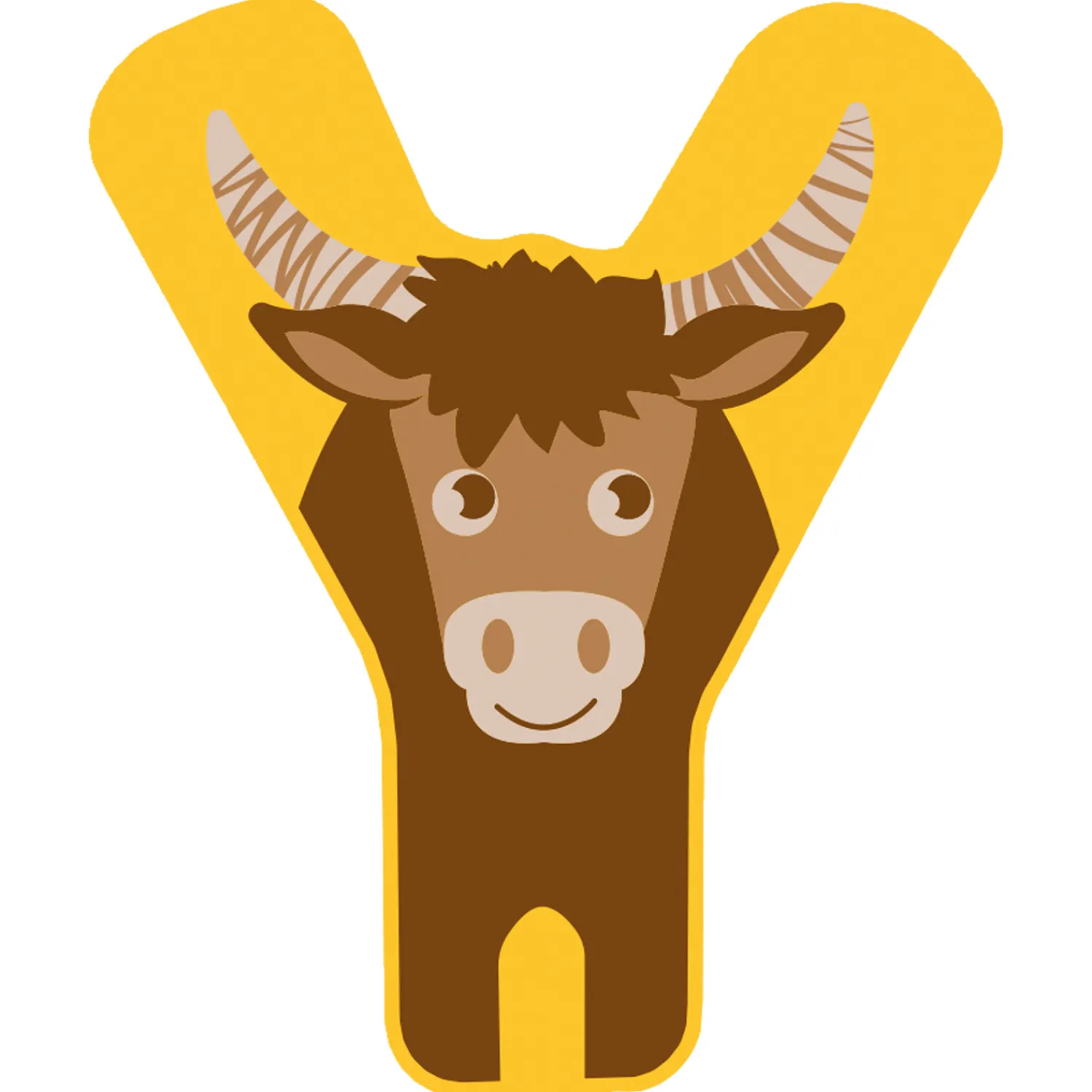 Small Foot - Houten Dieren Kinderletter - Y New