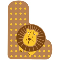 - Houten Dieren Kinderletter - L-Small Foot Online