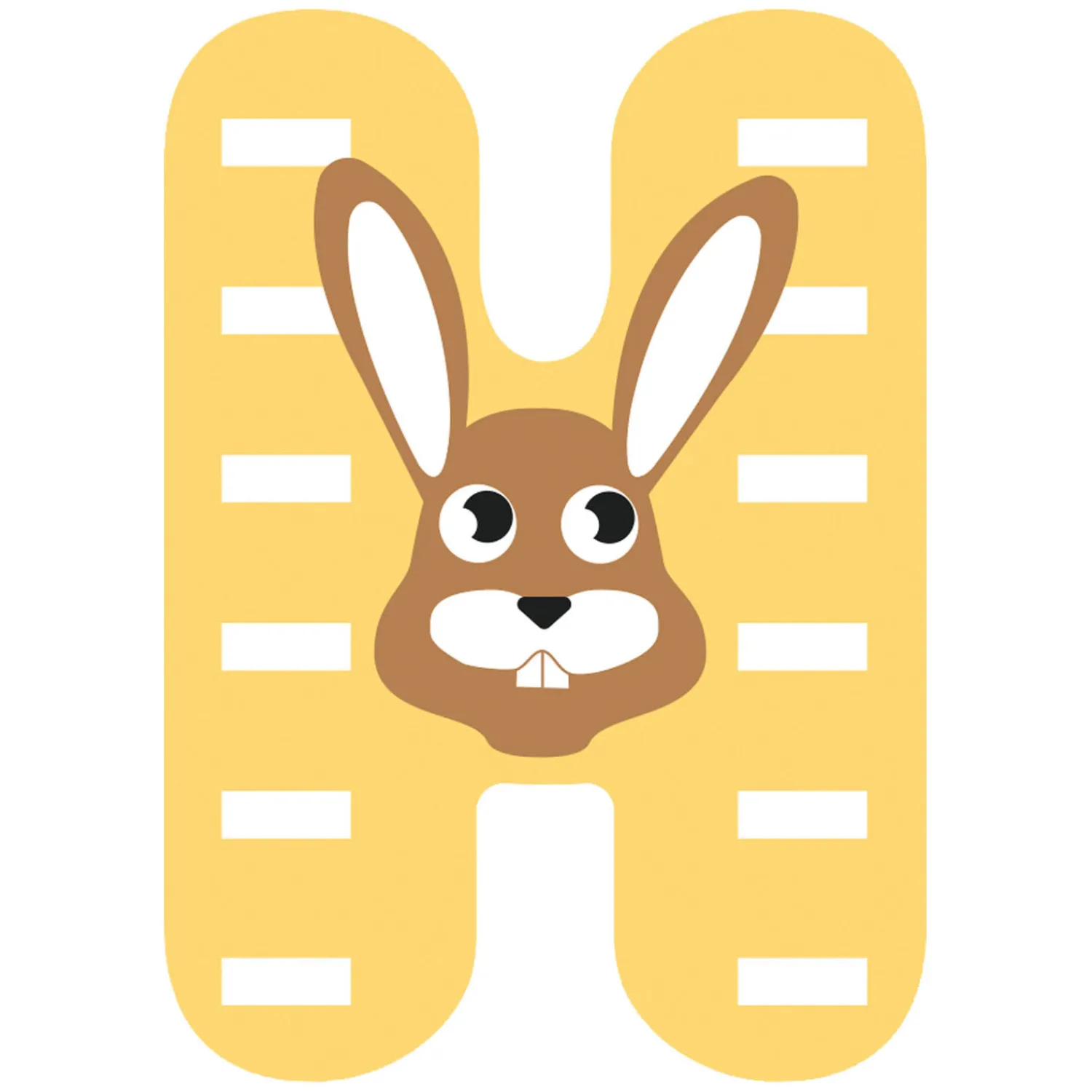 Small Foot - Houten Dieren Kinderletter - H Outlet