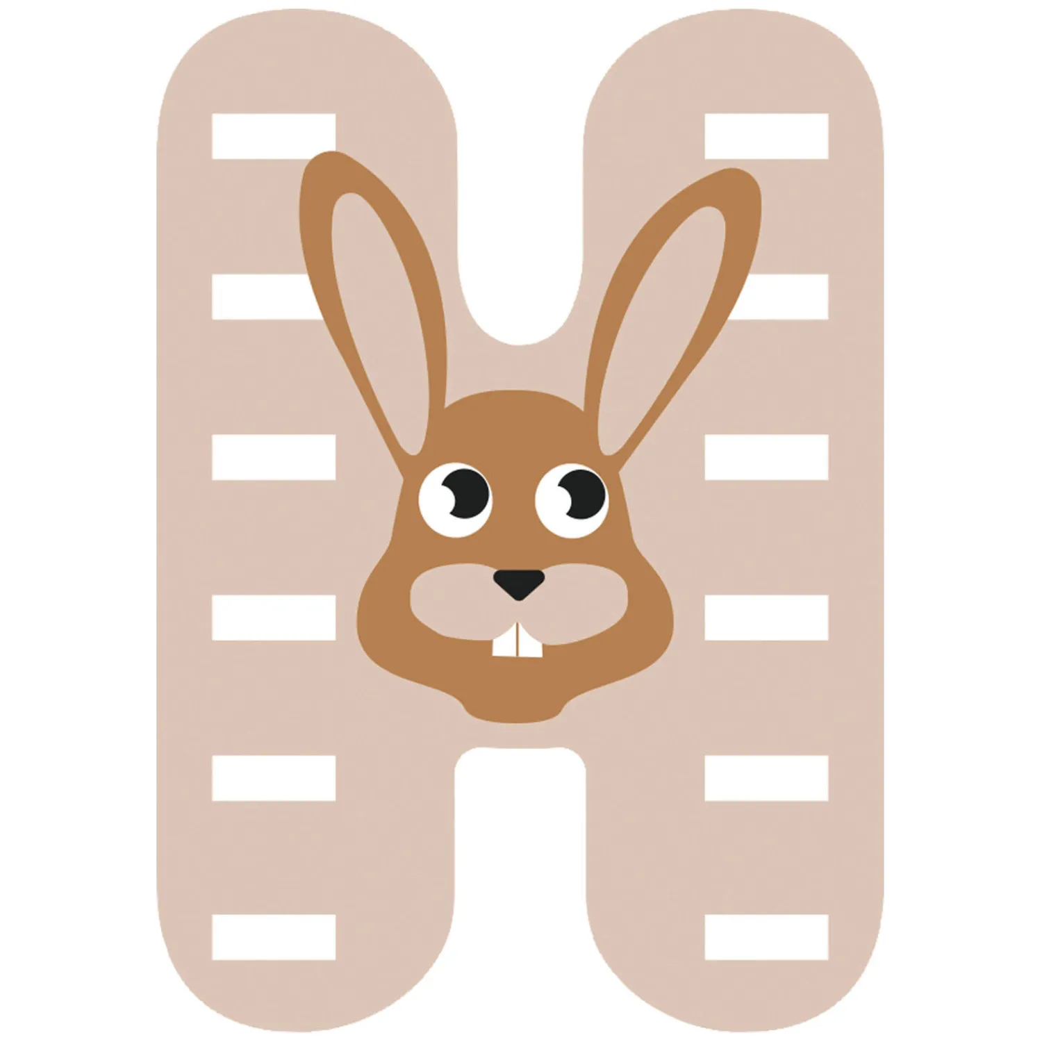 Small Foot - Houten Dieren Kinderletter - H Outlet