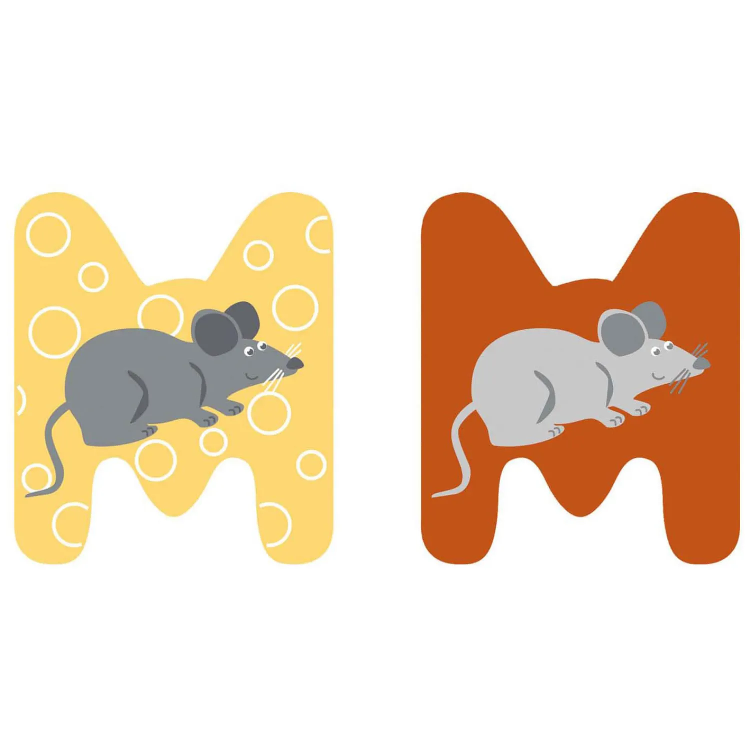 - Houten Dieren Kinderletter - M>Small Foot