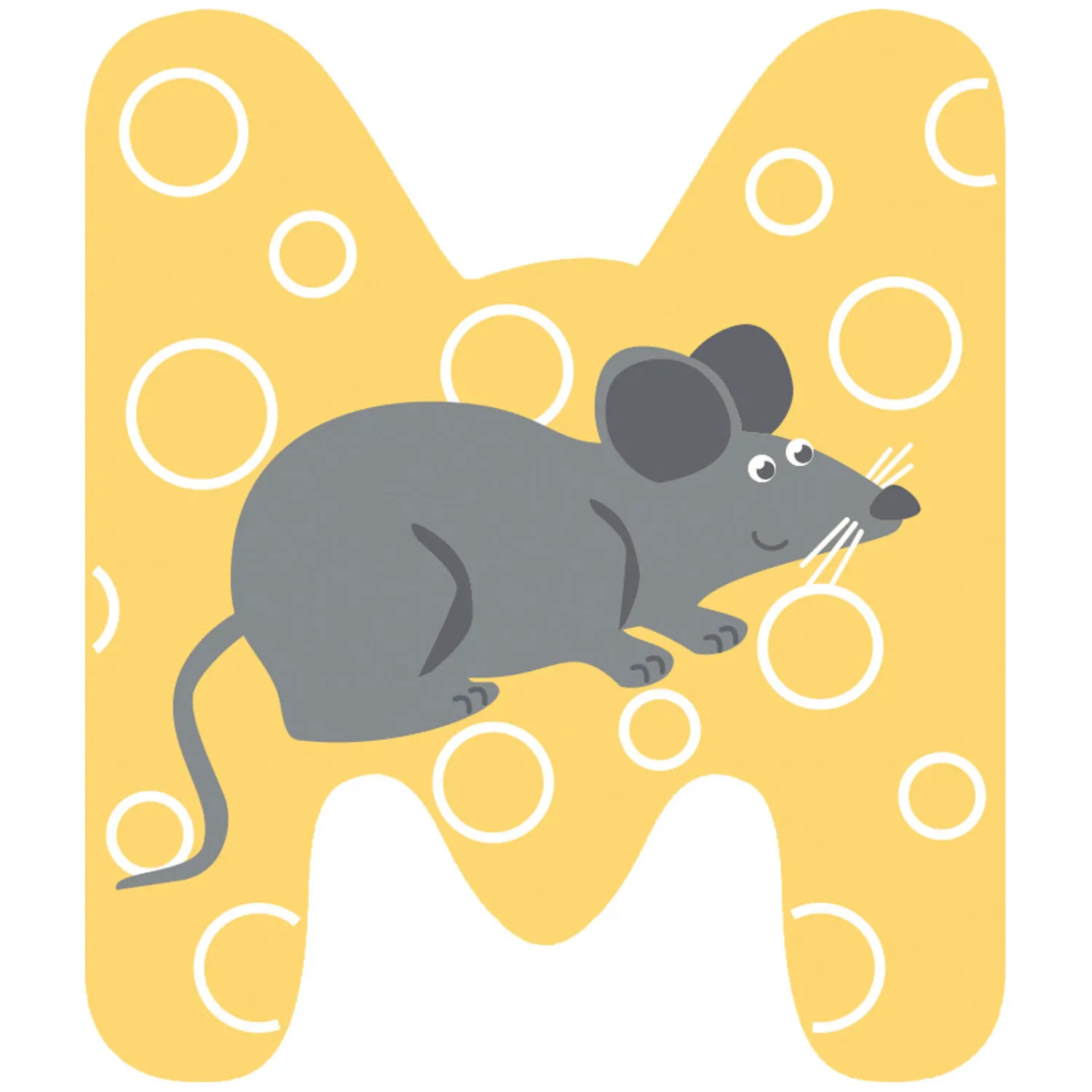 - Houten Dieren Kinderletter - M>Small Foot