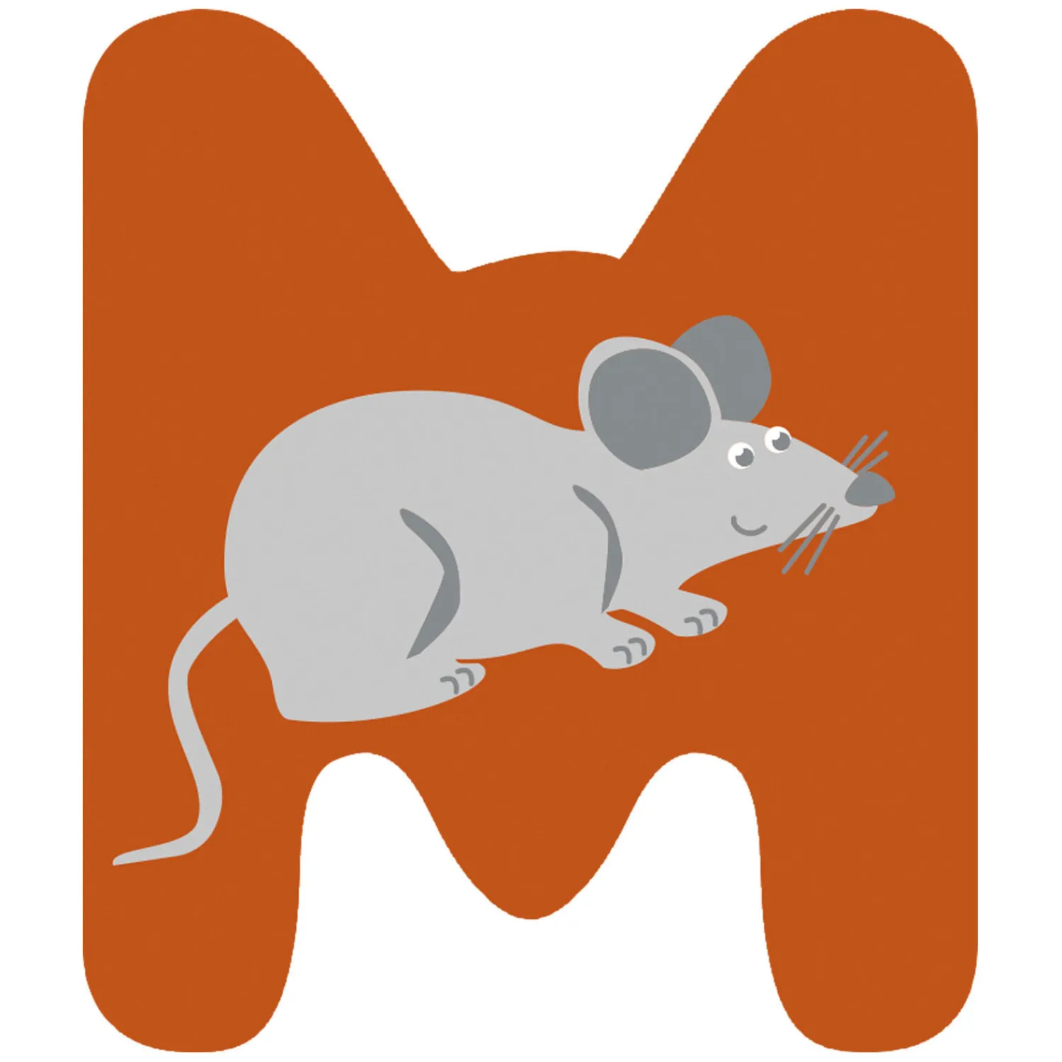 - Houten Dieren Kinderletter - M>Small Foot