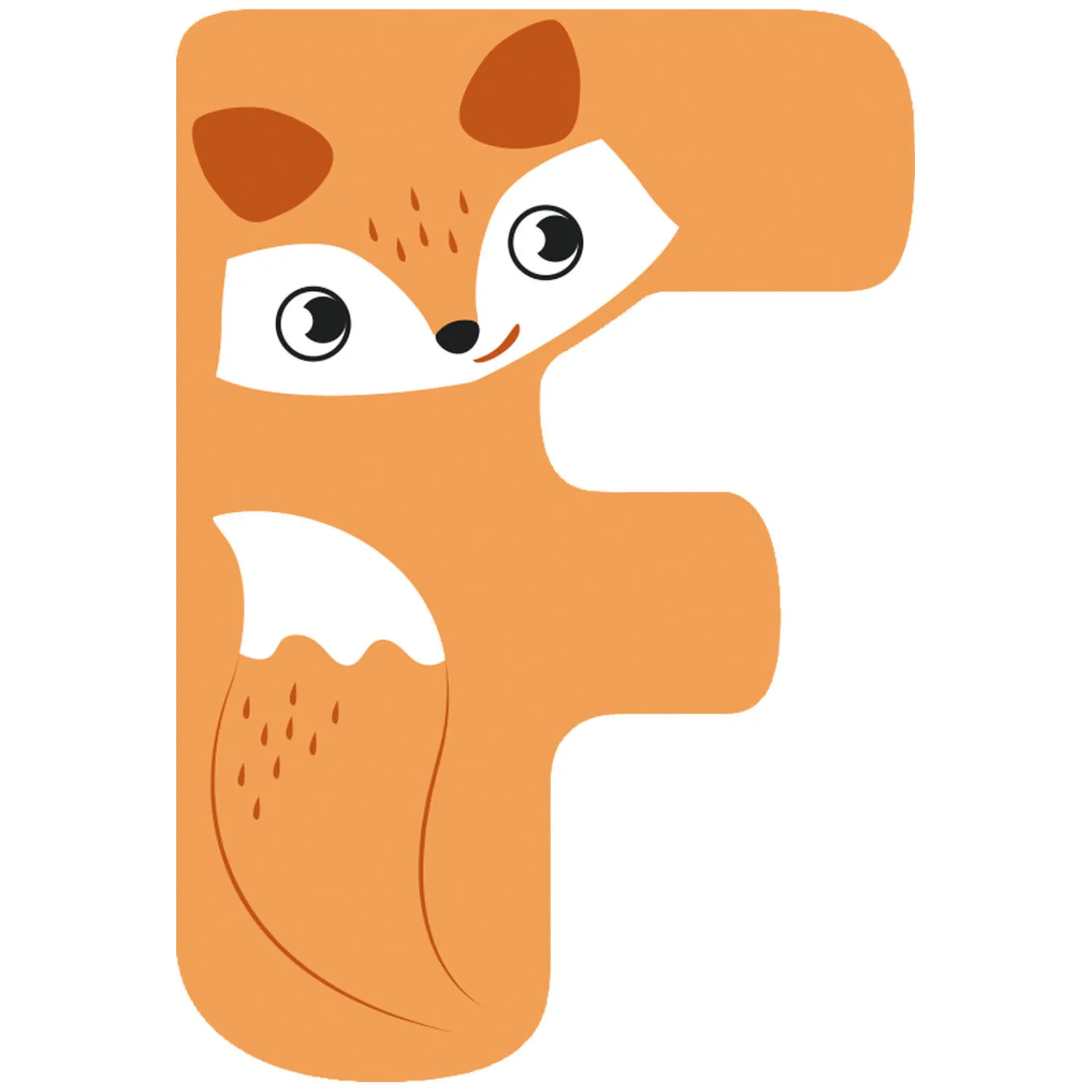 Small Foot - Houten Dieren Kinderletter - F