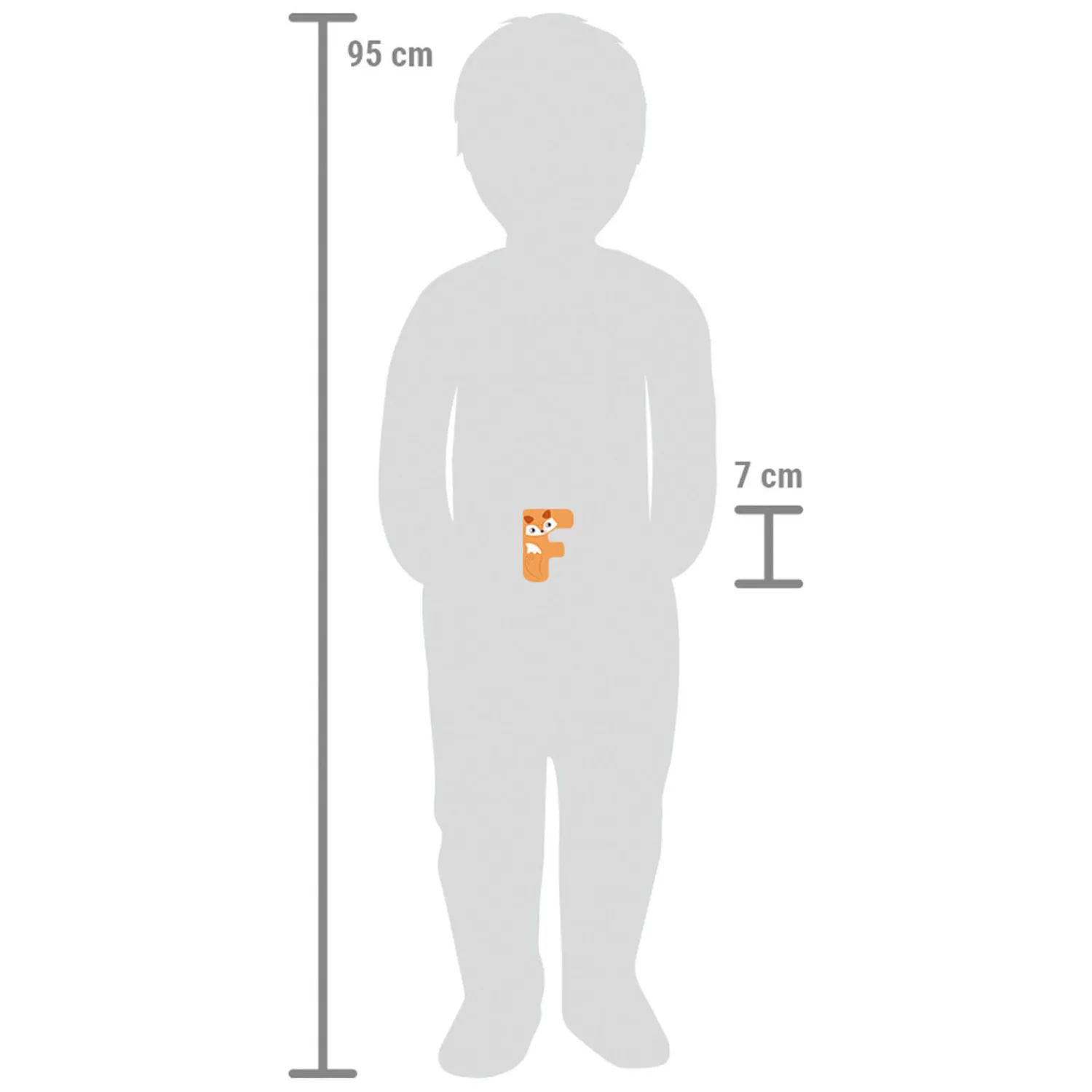 Small Foot - Houten Dieren Kinderletter - F