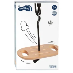 - Houten Disc Schommel met Handgrepen Black Line-Small Foot