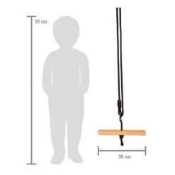 Small Foot - Houten Draaibare Trapeze Schommel Black Line