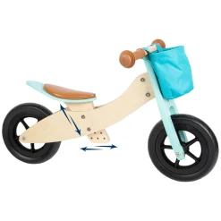 - Houten Driewieler en Loopfiets 2in1 Maxi Turquoise-Small Foot Outlet