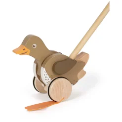 - Houten Duwfiguur Eend met Bewegende Kop><noscript><img width=