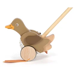 - Houten Duwfiguur Eend met Bewegende Kop><noscript><img width=