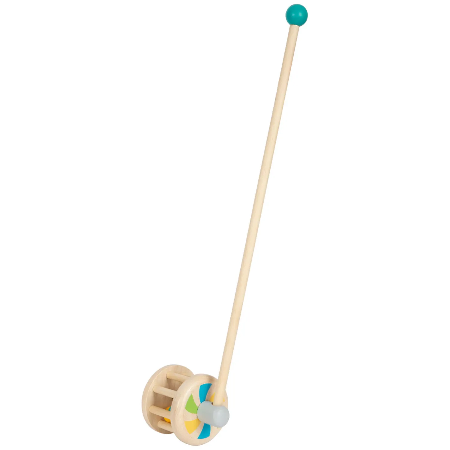 Small Foot - Houten Duwfiguur Rammelaar Hot