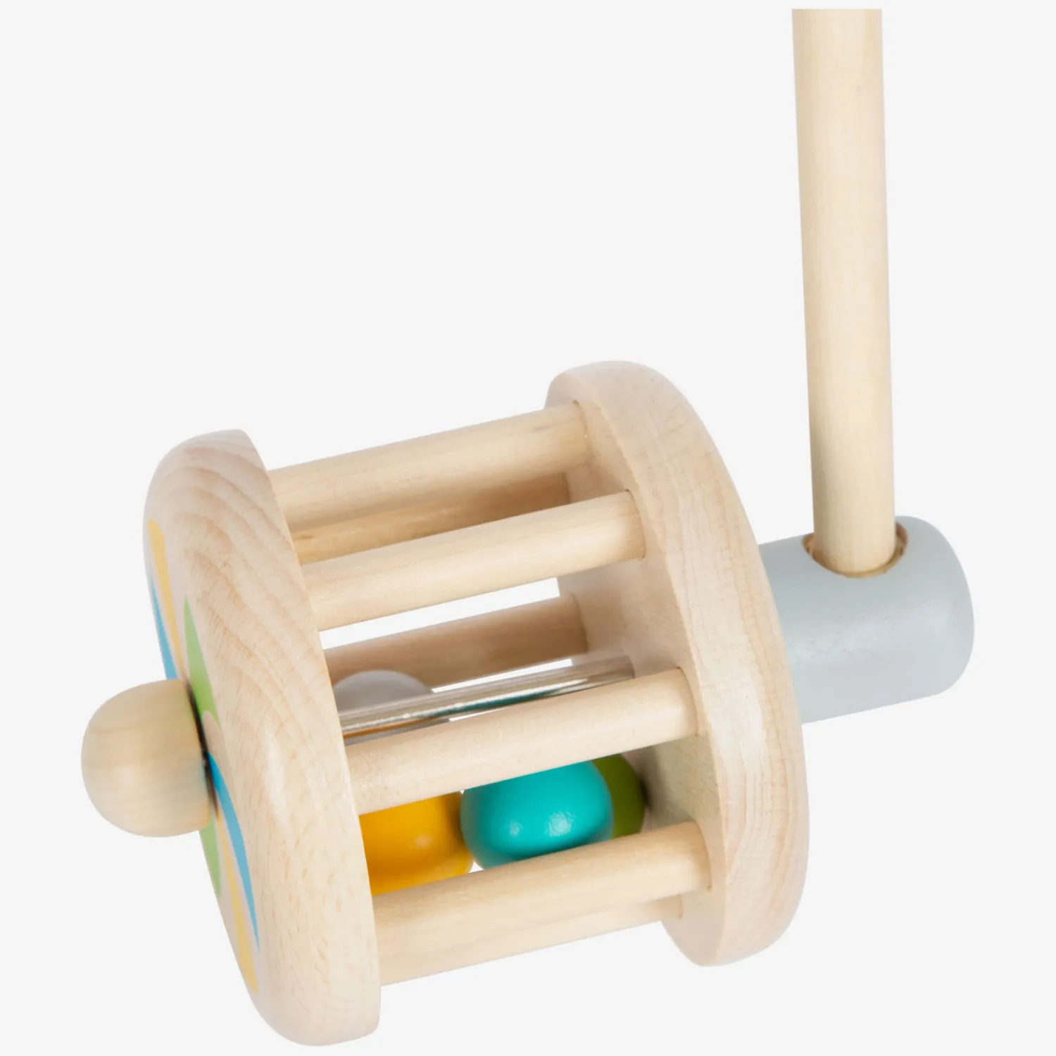 Small Foot - Houten Duwfiguur Rammelaar Hot