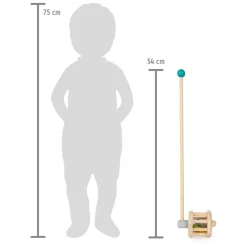 Small Foot - Houten Duwfiguur Rammelaar Hot