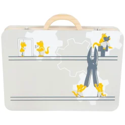 - Houten Gereedschapskoffer Miniwob, 44dlg,><noscript><img width=