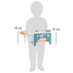  -  Houten Gereedschapskist Nordic 2in1, 28dlg.-Small Foot Outlet