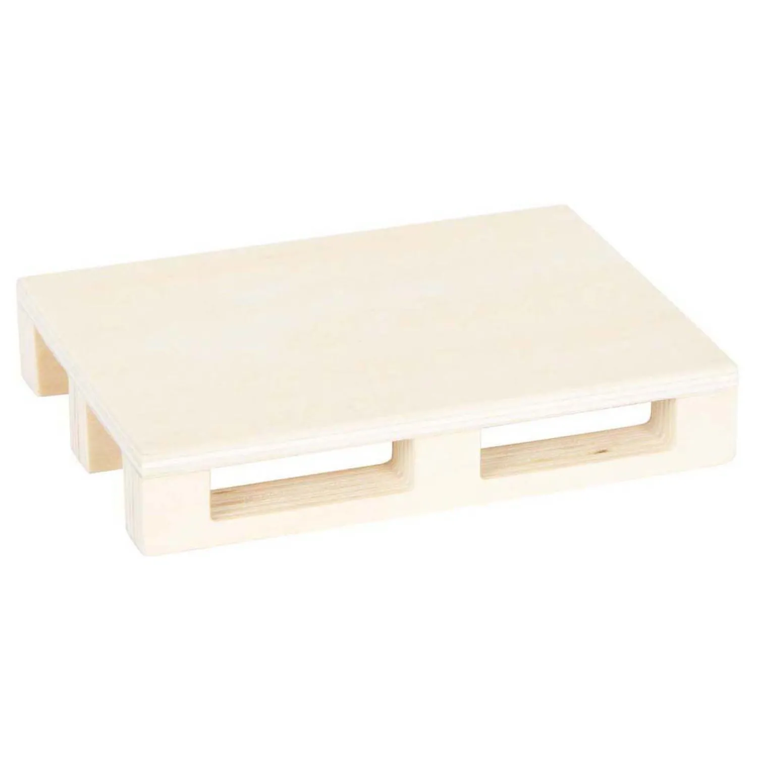 - Houten Heftruck met Pallet-Small Foot Clearance