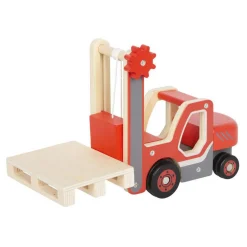 - Houten Heftruck met Pallet-Small Foot Clearance