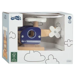 - Houten Helikopter Blauw-Small Foot New