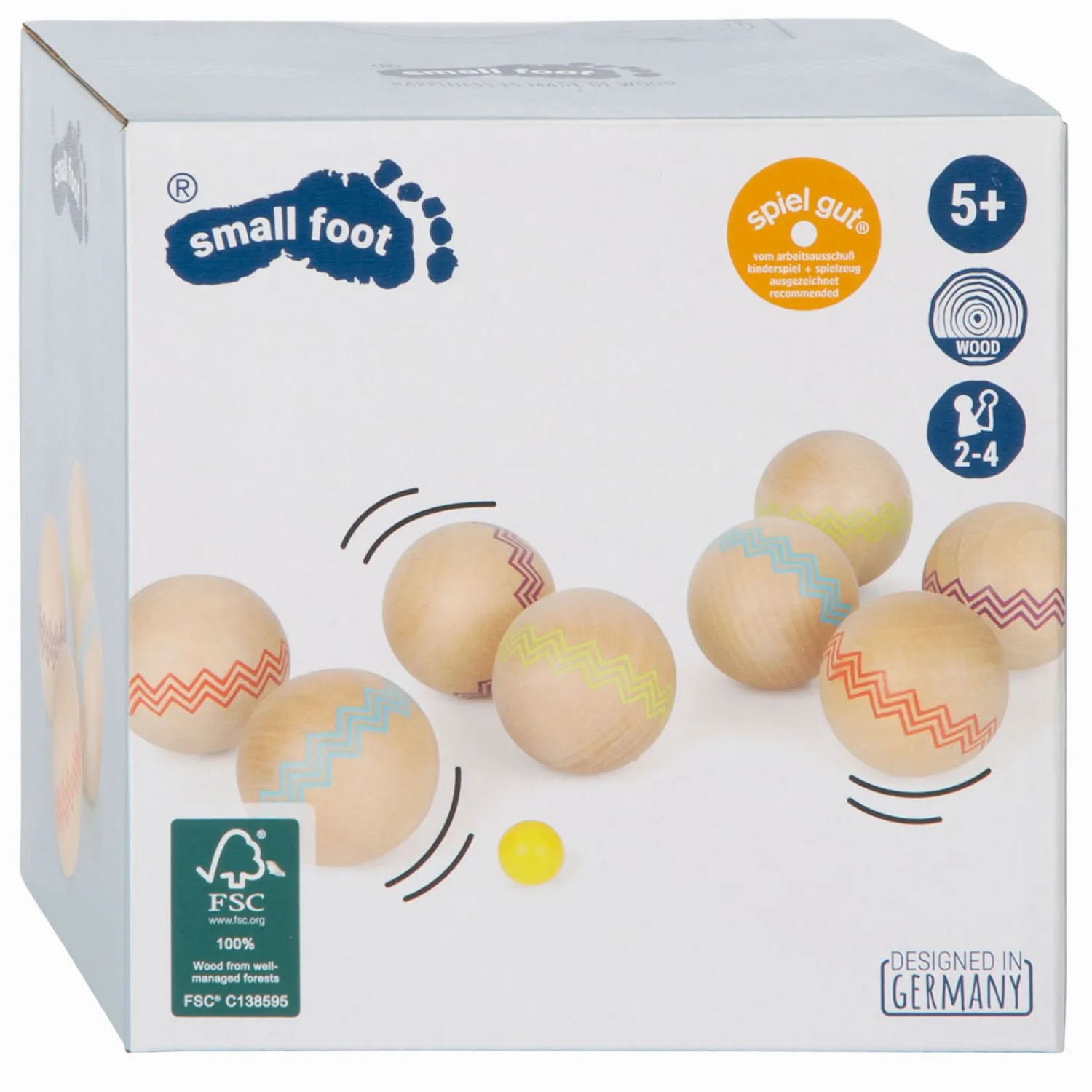 - Houten Jeu de Boules, 9dlg.-Small Foot Outlet