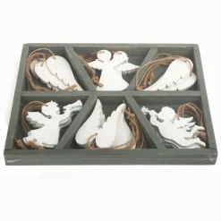 - Houten Kersthangers Engel, 18st.-Small Foot Outlet