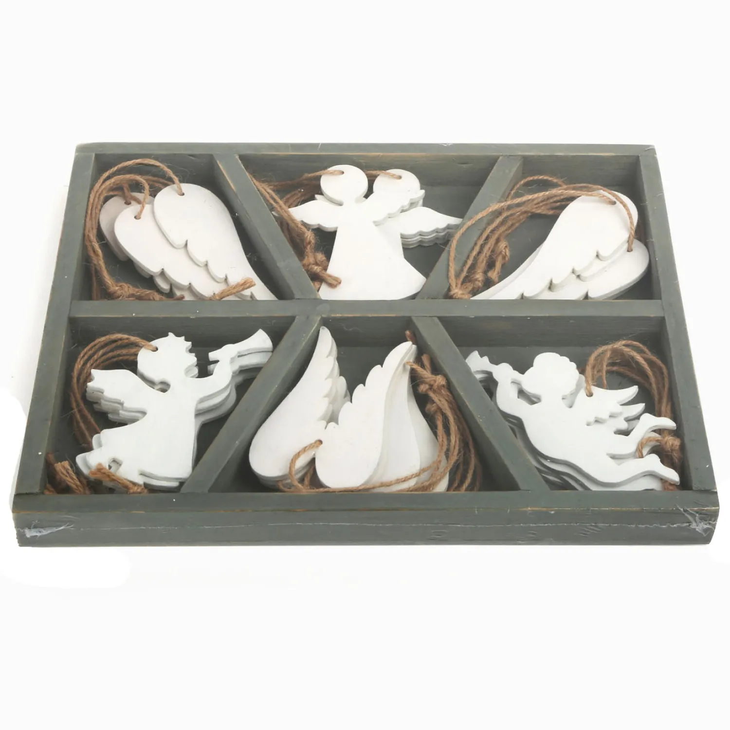 - Houten Kersthangers Engel, 18st.-Small Foot Outlet