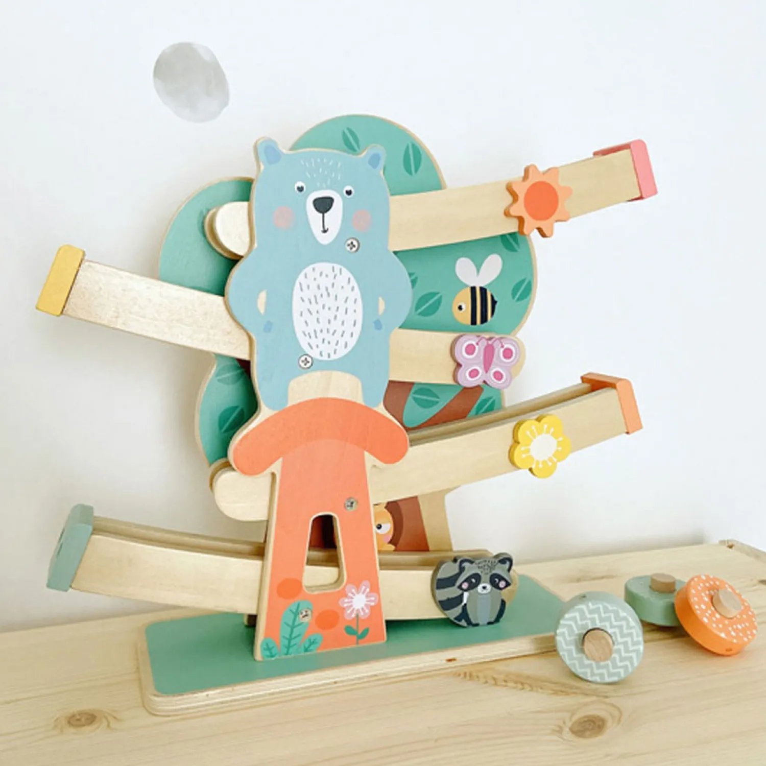 Small Foot - Houten Knikkerbaan Dieren Pastel Sale