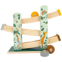 Small Foot - Houten Knikkerbaan Safari, 4dlg. New