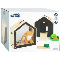 Small Foot - Houten Konijnenhok met Konijn Pluche, 15dlg. New