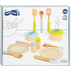 - Houten Kookgerij en Servies Set, 15dlg.>Small Foot New