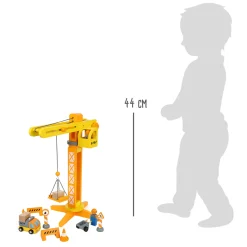 - Houten Kraan Bouwplaats met Accessoires, 14dlg.><noscript><img width=