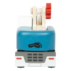 Small Foot -  Houten Kraanwagen Blauw met Pallet Online