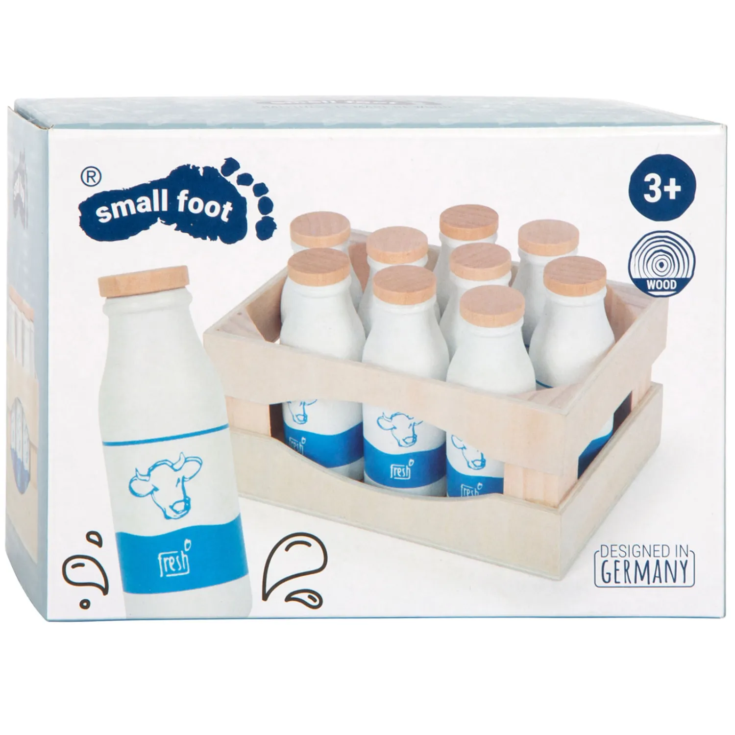 - Houten Krat met Melkflessen, 12dlg.>Small Foot Online