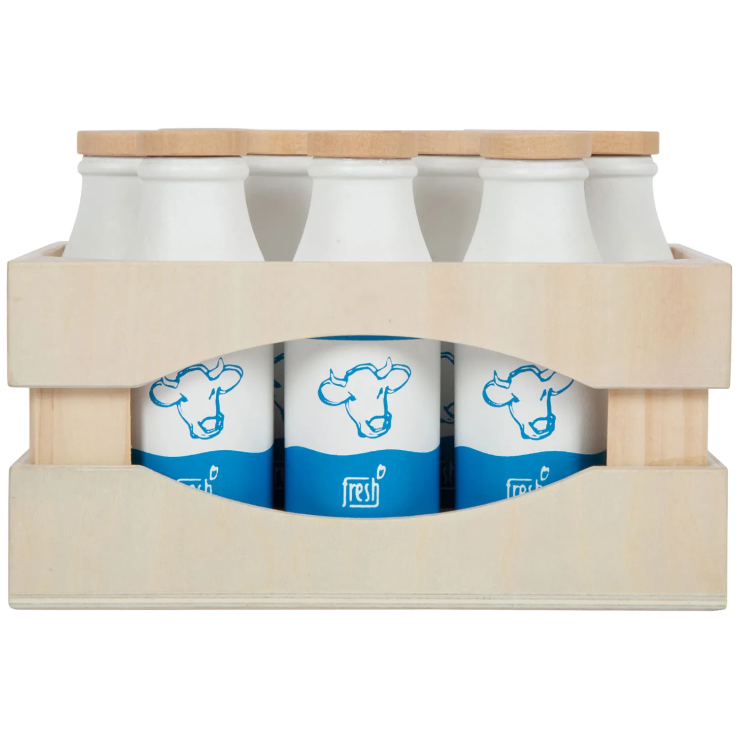 - Houten Krat met Melkflessen, 12dlg.>Small Foot Online