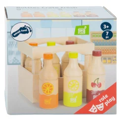 Small Foot - Houten Krat met Flessen, 7dlg. Best
