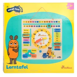 Small Foot - Houten Leerbord Klok Kijken Muis  - Duitstalig Hot