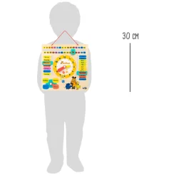 Small Foot - Houten Leerbord Klok Kijken Muis  - Duitstalig Hot