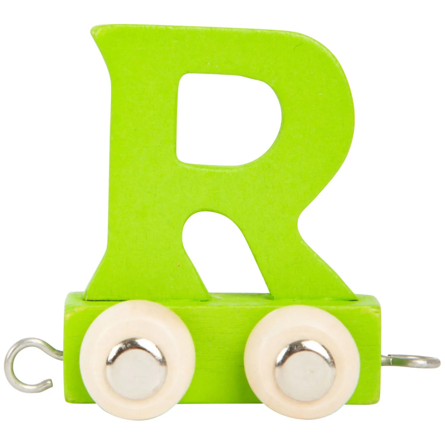 - Houten Lettertrein Groen - R - 12 stuks-Small Foot Clearance
