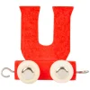 - Houten Lettertrein Rood - U - 12 stuks-Small Foot Best