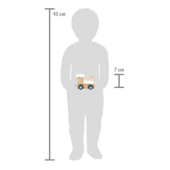 - Houten Lettertrein Polar - Locomotief Wit - 12-Small Foot Sale