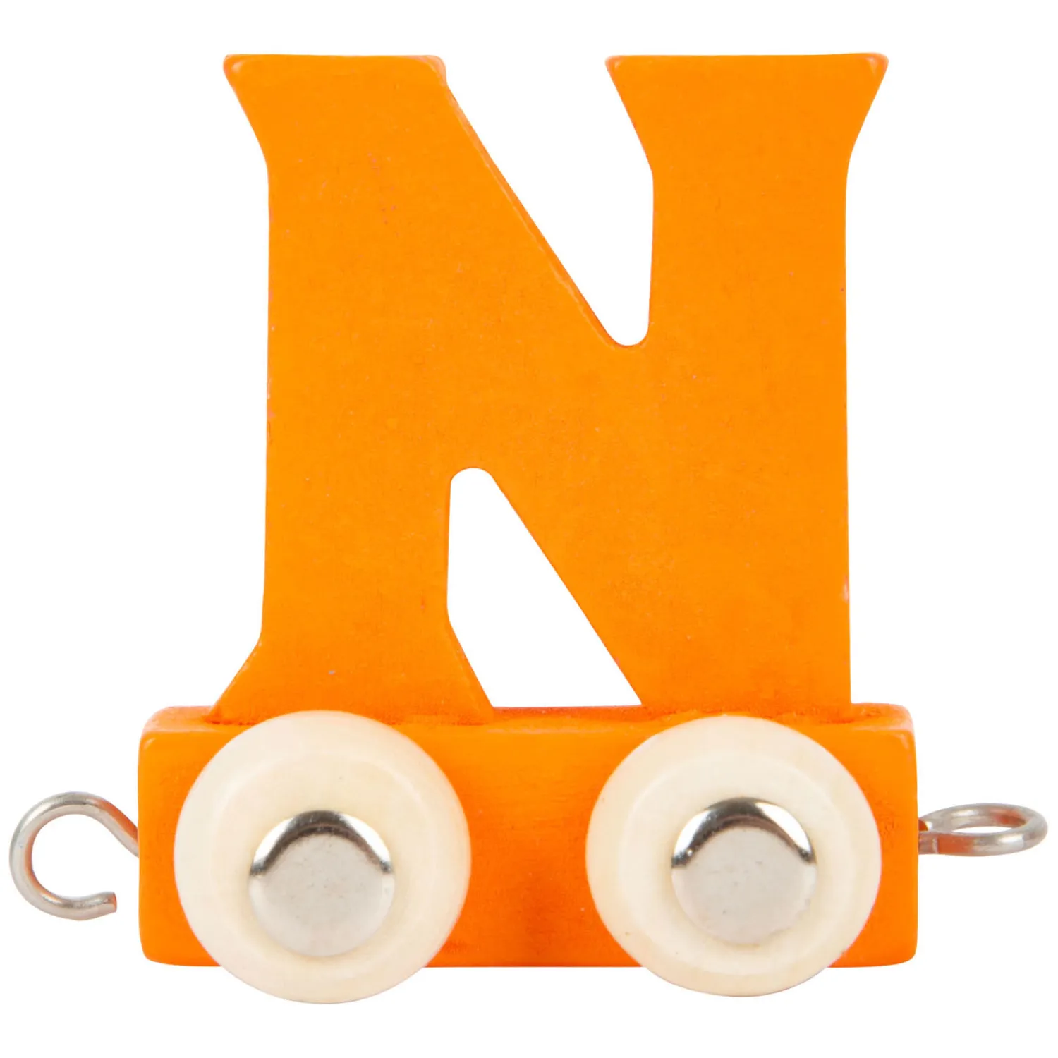Small Foot - Houten Lettertrein Oranje - N - 12 stuks Clearance