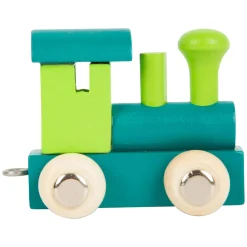 Small Foot - Houten Lettertrein Locomotief Groen - 12 stuks Hot