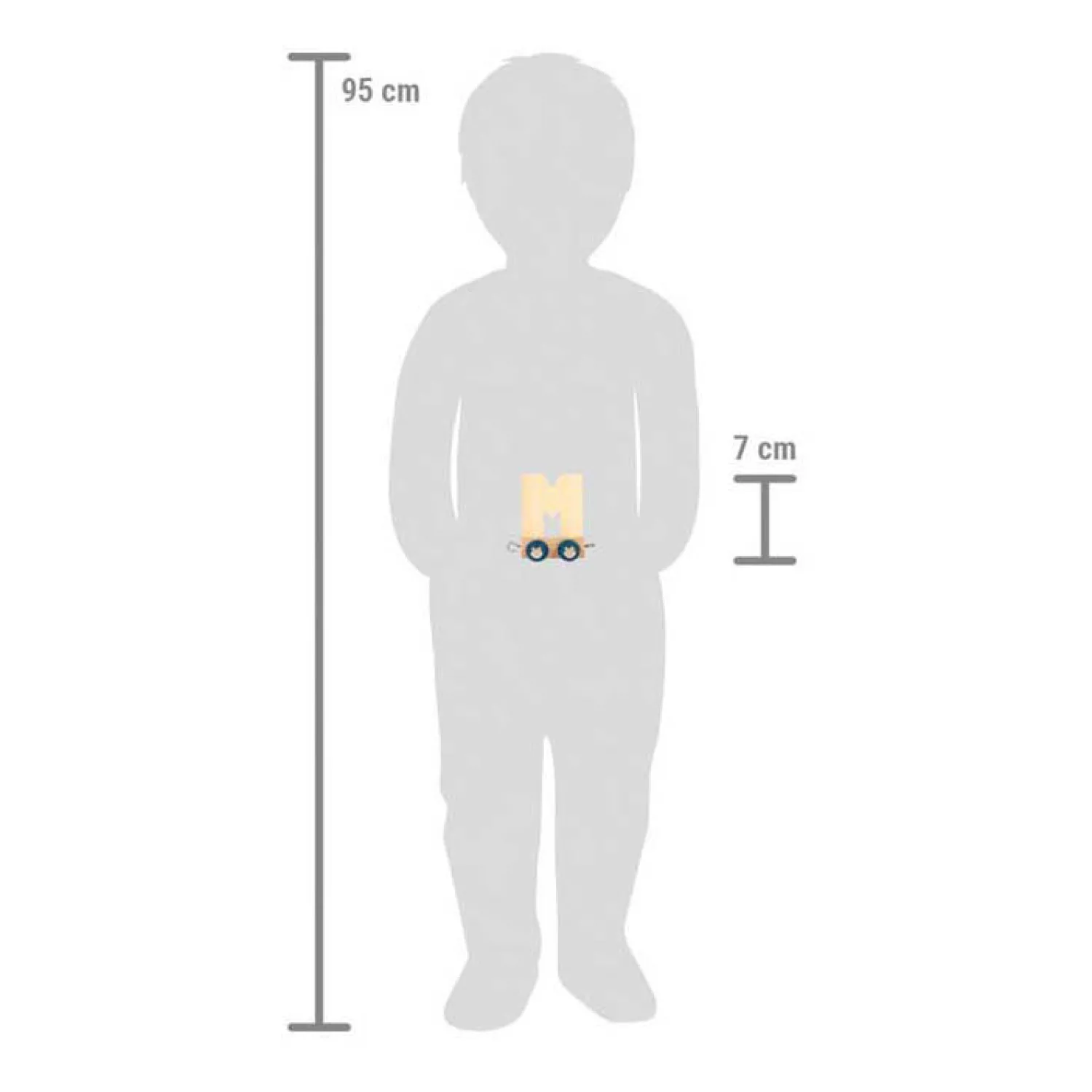 Small Foot - Houten Lettertrein Polar - M New