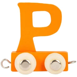 Small Foot - Houten Lettertrein Kleur - P Clearance