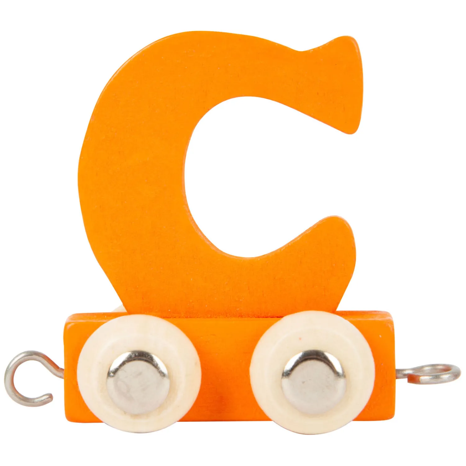 - Houten Lettertrein Oranje - C - 12 stuks>Small Foot New